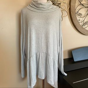 NWT AVA JAMES Size 3X Cowl Neck Blouse Top
